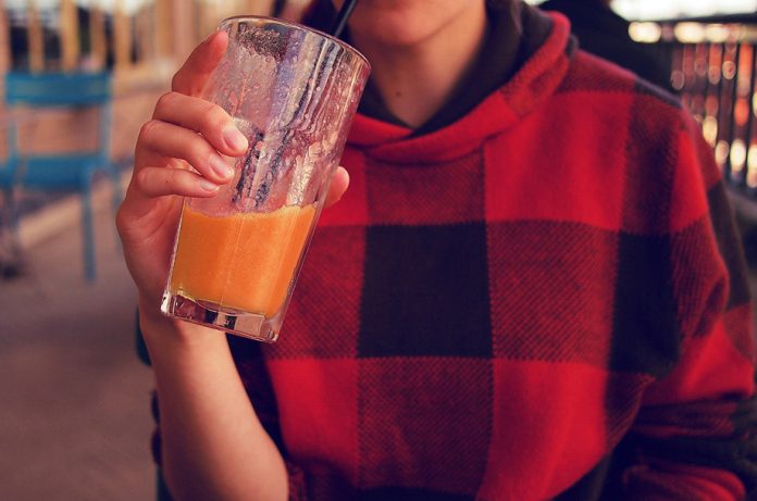 Mango Pomelo Peach Smoothie